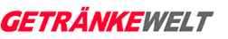 Das stilisierte Logo von GetränkeWelt, das durch seine Farbwahl und Schriftart ins Auge fällt und Getränkevielfalt symbolisiert.